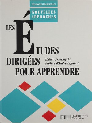 cover image of Les Études dirigées pour apprendre